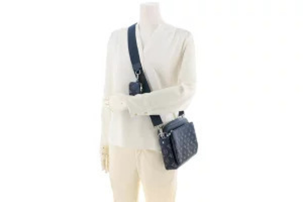Louis Vuitton Messenger Navy Bag Trio Monogram Blue Gradient Shoulder Blue